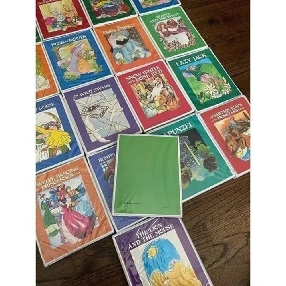 Vintage 70's 80's Collection 18 Fairytale Read Along Cassette Tapes Troll Books